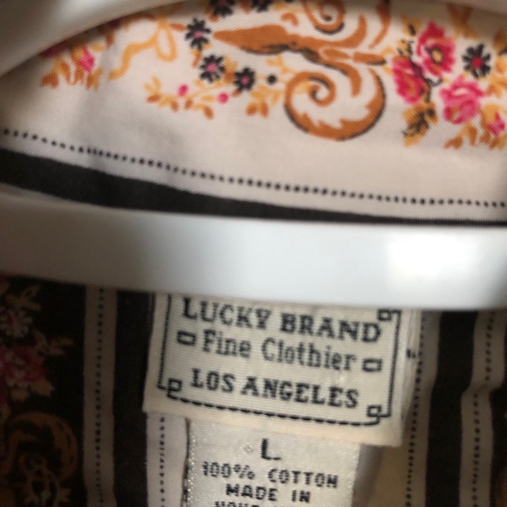 Lucky Brand Printer Button Down Top - image 6